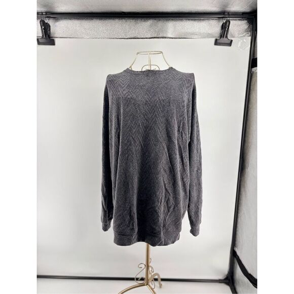 Athleta pullover women’s sweatshirt black gray size small Tall tencel blend - Picture 9 of 12